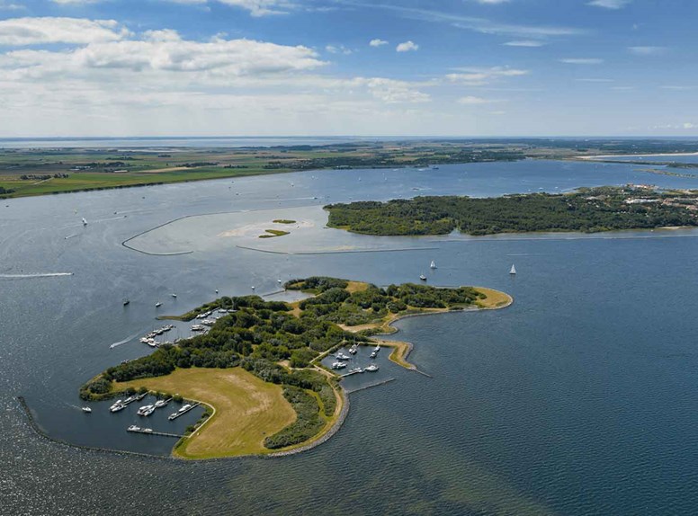 Luchtfoto van het Veerse Meer